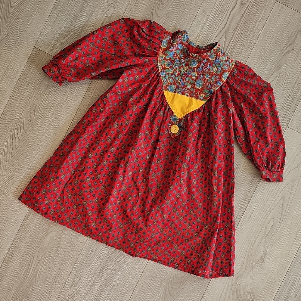 Vintage‎ Manhattan Western Paisley Tea Dress, Size 3